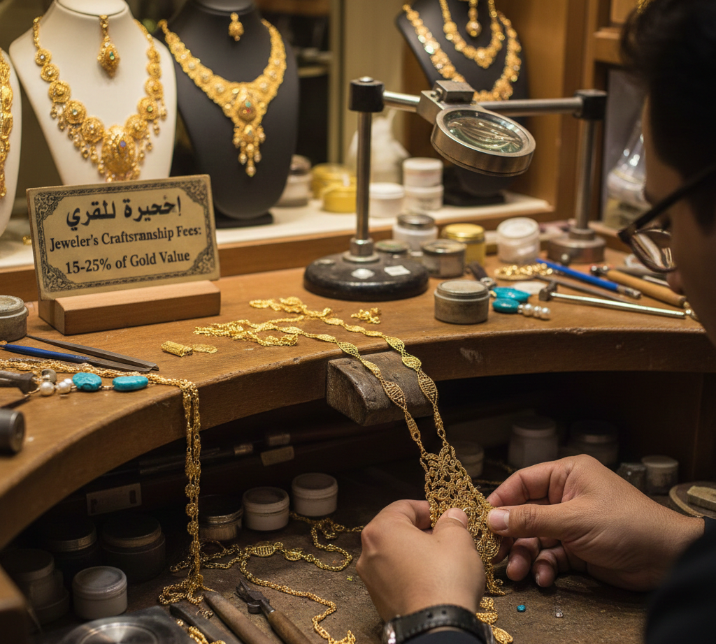 Gold making charges in Bahrain explained with jeweler fees and gold price breakdown